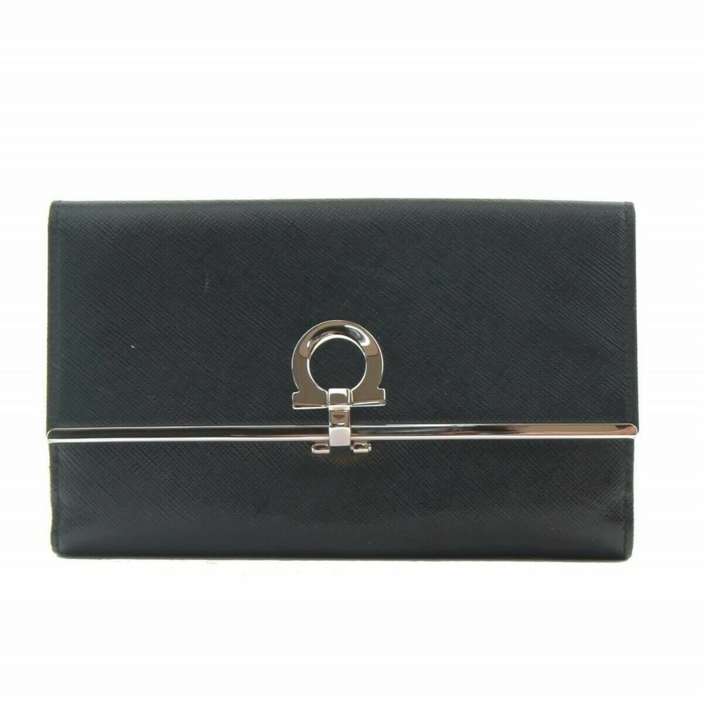 Salvatore Ferragamo Gancini Icona Vitello Wallet